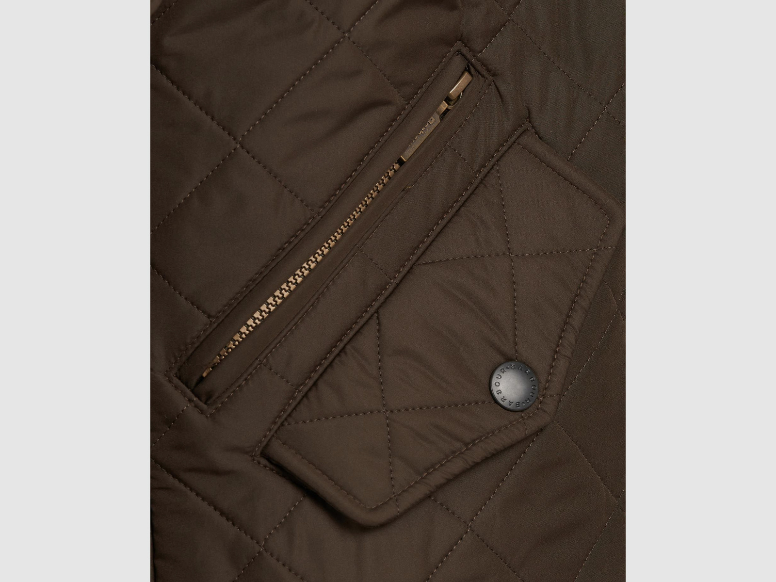 BARBOUR quilted jacket Powell Olive