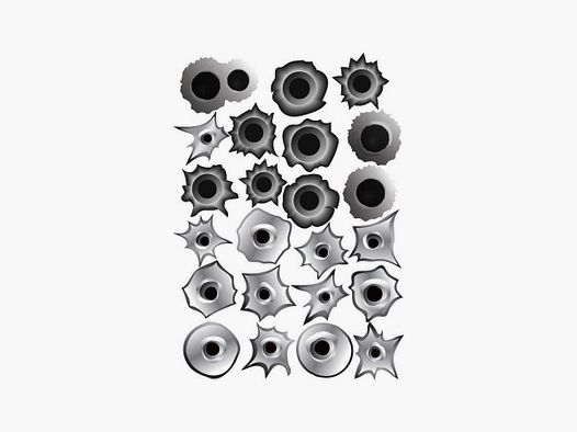 Eemann Tech Bullet Hole Stickers