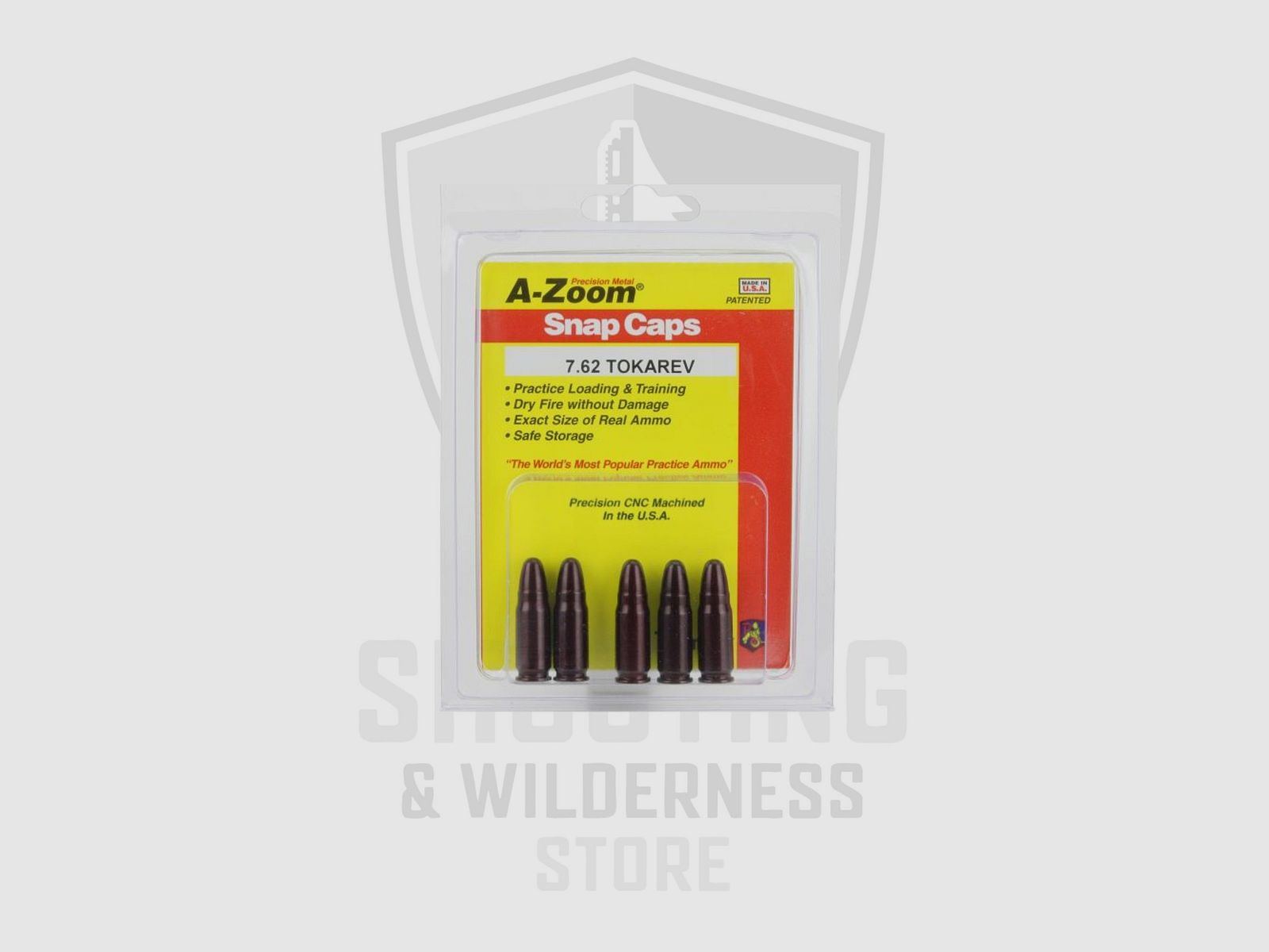A-Zoom 7.62 Tokarev Snap Caps Cartucce inerti 2 pack Red, immagine 1 di 2