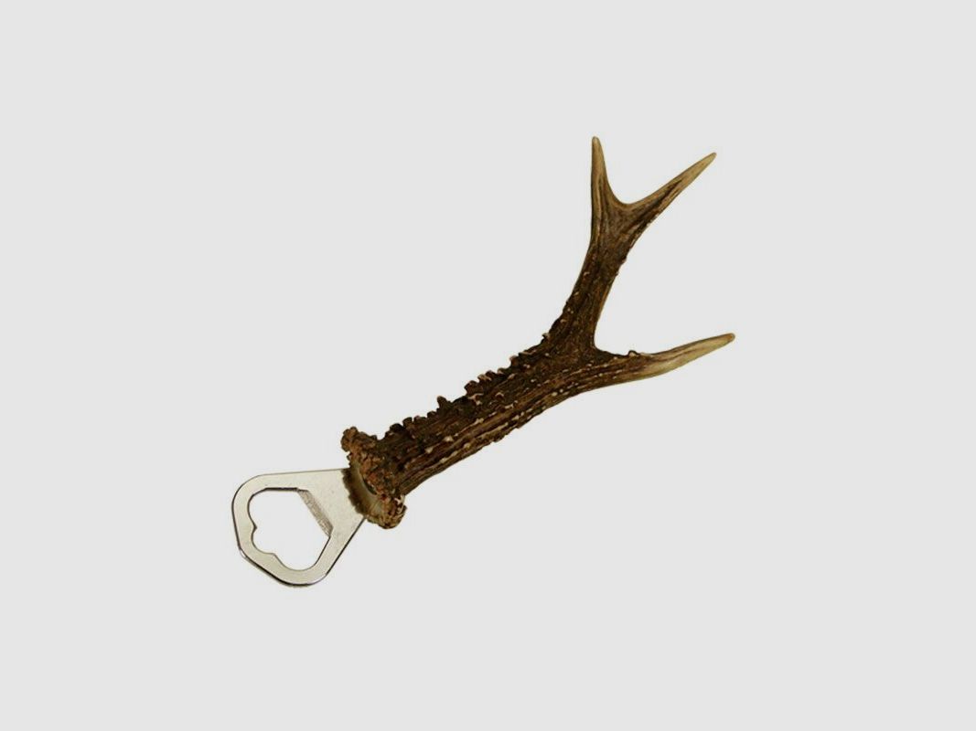 Bottle opener with roe deer antler, image 2 of 2