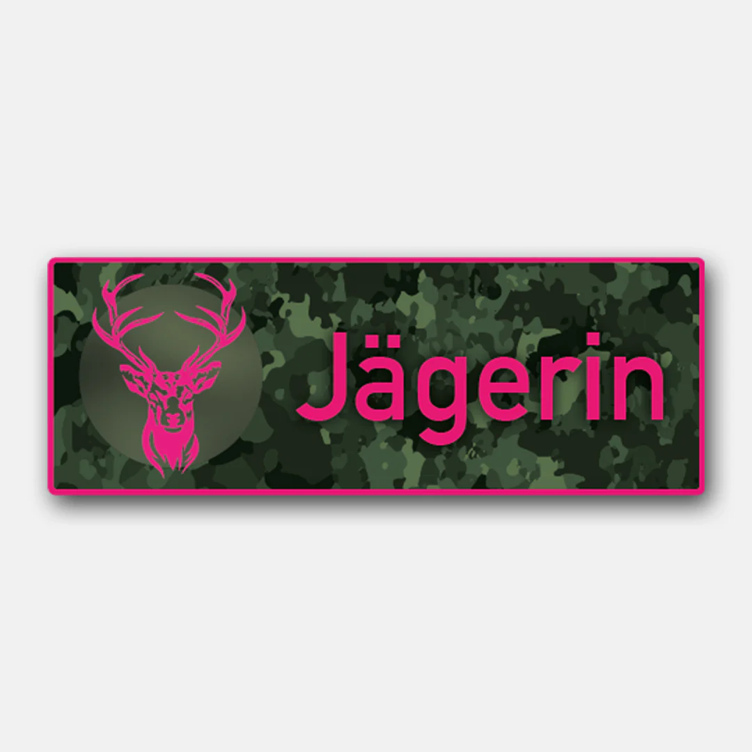 Premium hunting sticker "Hunteress