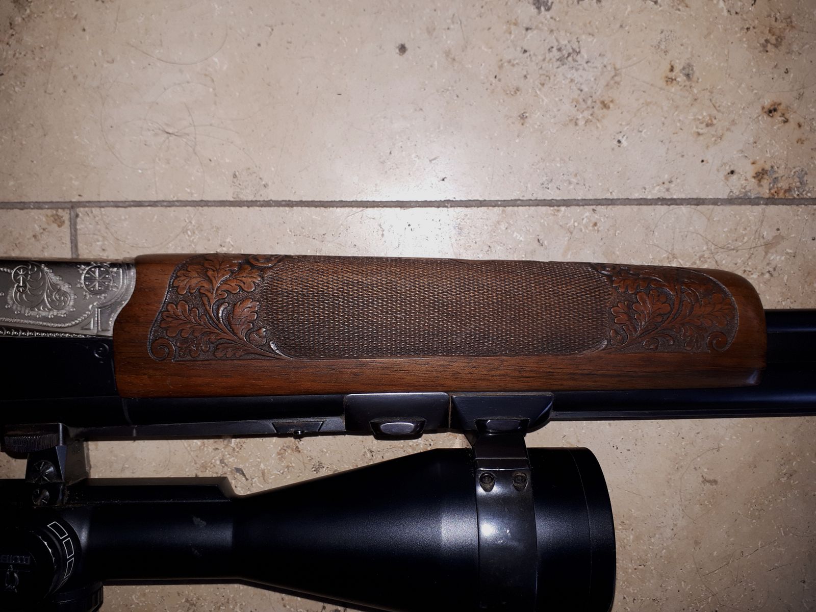 Bock rifle Krieghoff Teck with scope.