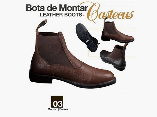 BOTIN CUERO CASTECUS MARRÓN