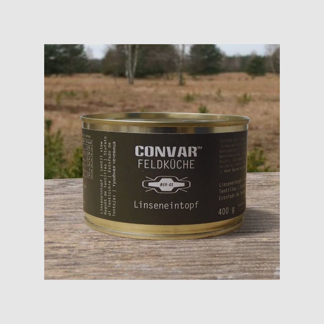 CONVAR Veldkeuken Linzensoep (400 g)