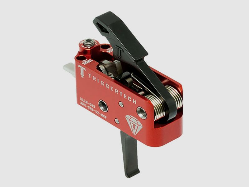 TRIGGERTECH AR15 Diamond Flat Trigger Two Stage, gerades Züngel