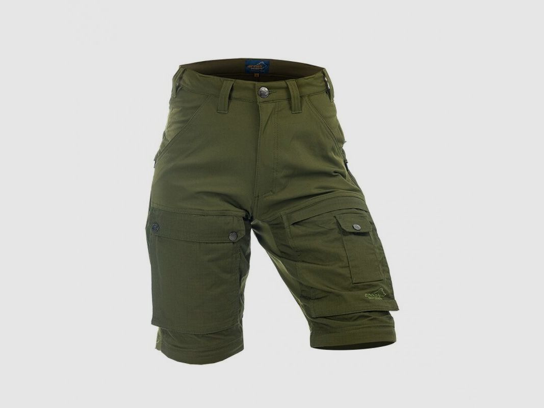 Arrak Damen Flexible Zip Off Hosen Grün