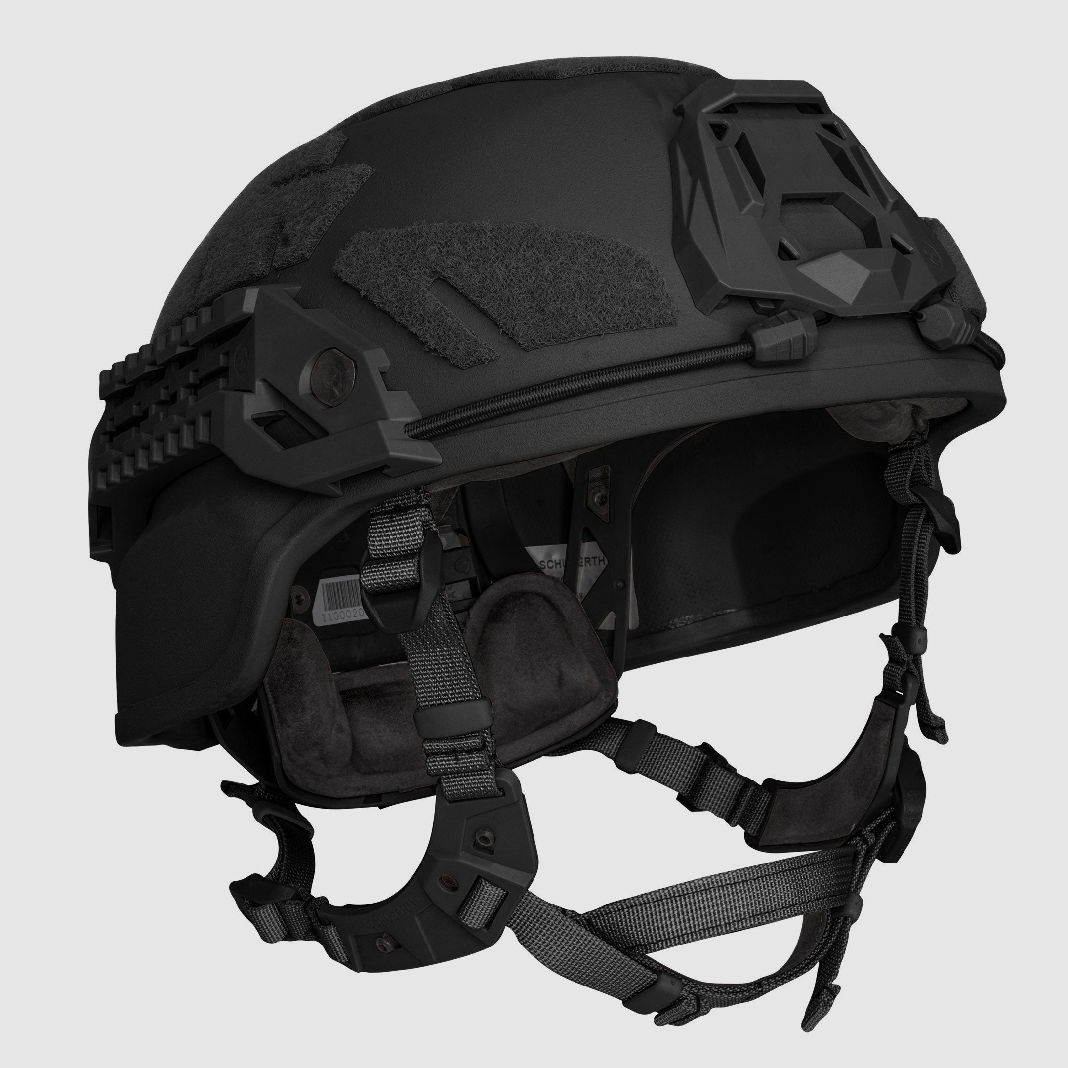 Casco balístico Schuberth M100 Full Cut - RAL 9021 (Negro azabache), imagen 7 de 10