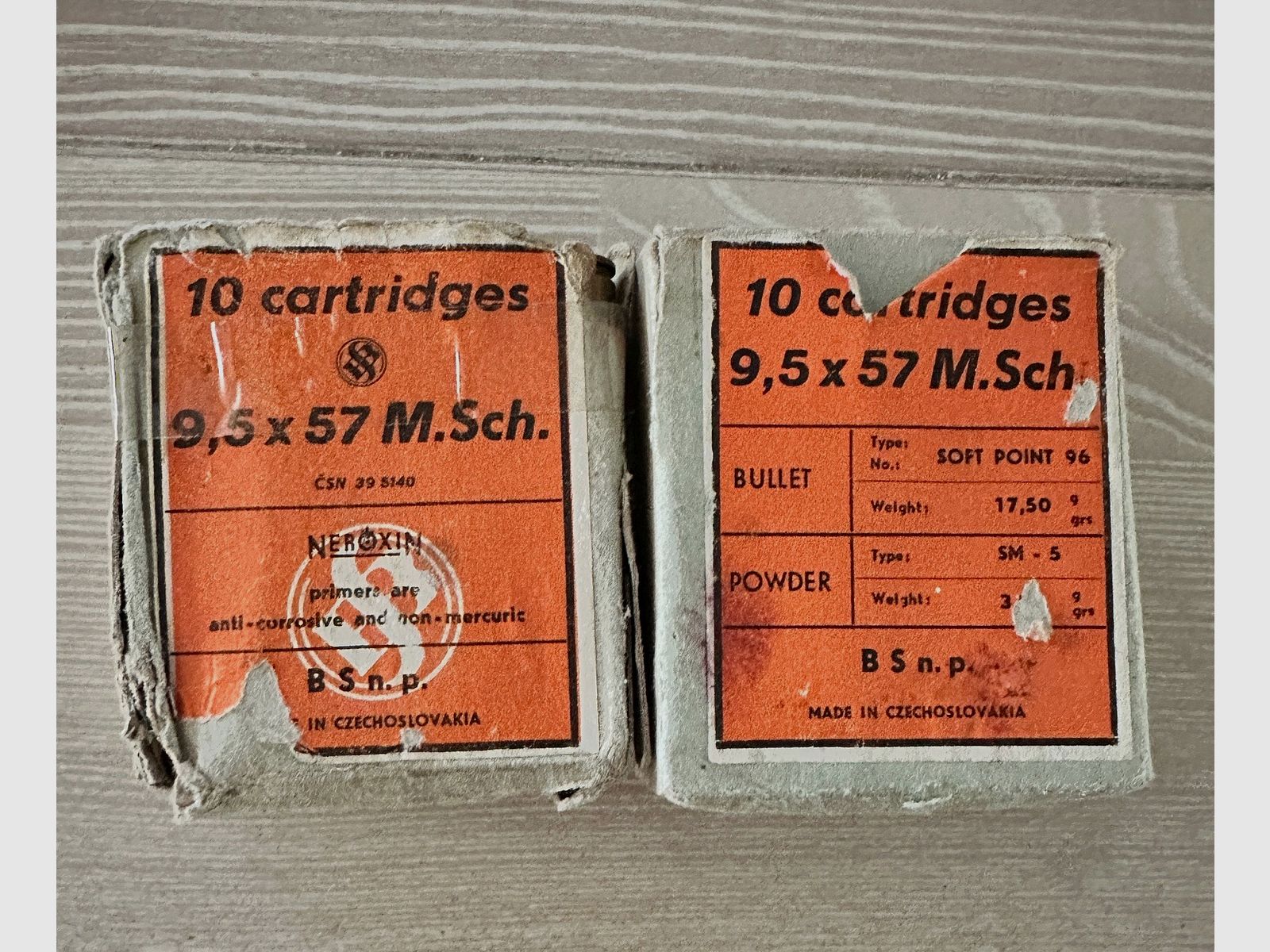 9,5x57 M.Sch. Munition - 20 Schuss