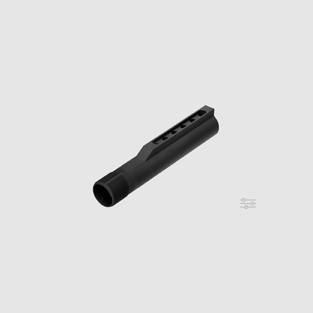 Leapers – AR-15 Mil Spec 6-Pos Buffer Tube Zwart
