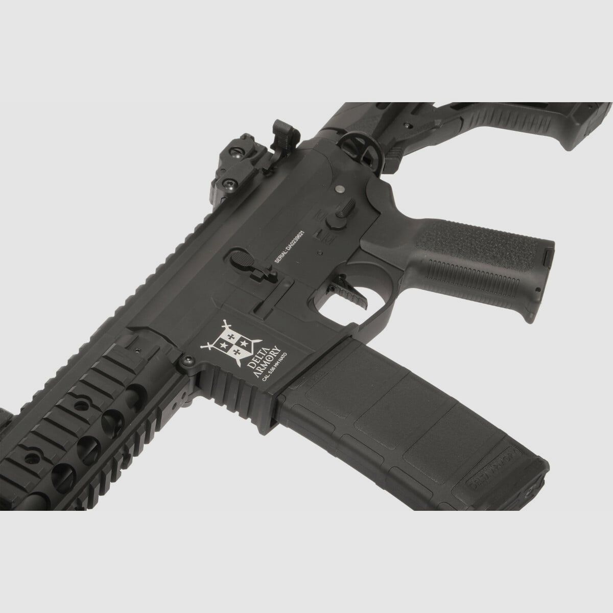AR15 SilentOps CQB ALPHA EAGLE ETU Zwart S-AEG Airsoft Geweer Vrij vanaf 18 Jaar | Delta Armory, afbeelding 2 van 4