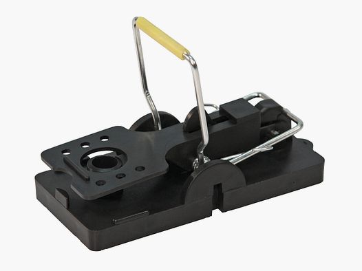 Mouse trap made of plastic and steel