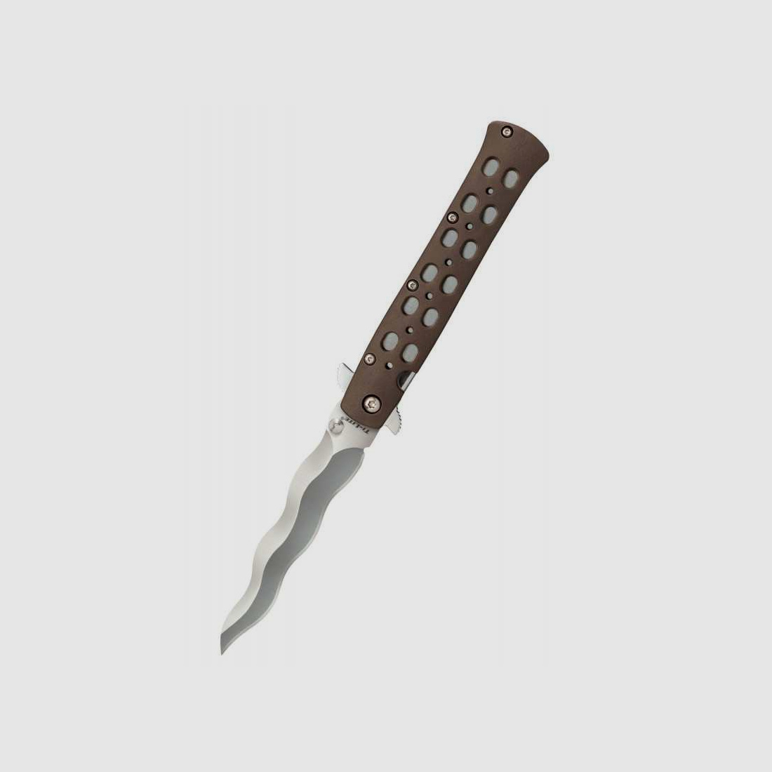 Cold Steel Ti-Lite Kris Taschenmesser, AUS 10A, Glatte Schneide, Zy-Ex-Griff