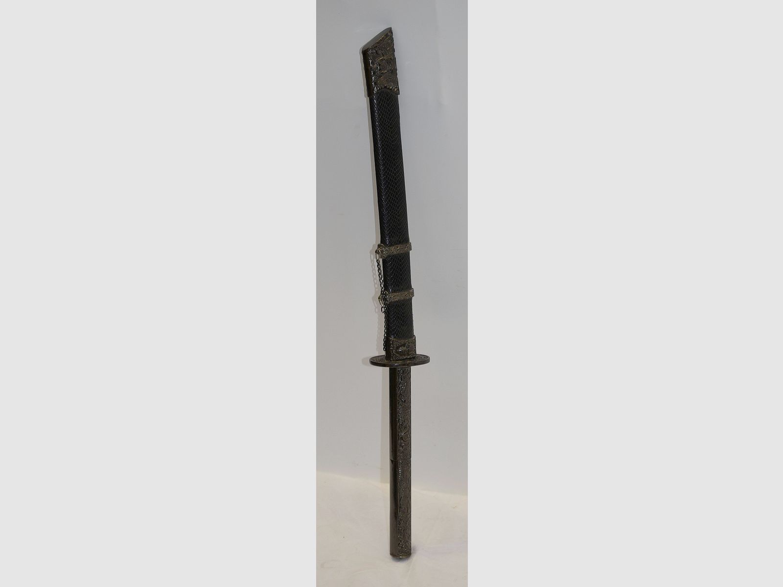 Katana, coltello Tanto in fodero, lunghezza totale 63 cm