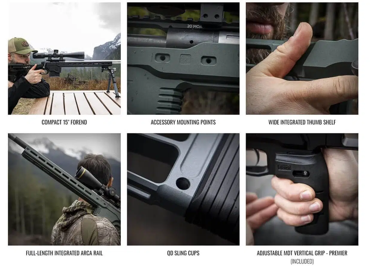 Chassis MDT ACC Premier Gen2 + calcio SRS-x lite – CZ 457 – FDE, immagine 3 di 3