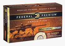 Federal Premium Gold Medal Berger .223 Rem. 73GR BT Target 20 patronen