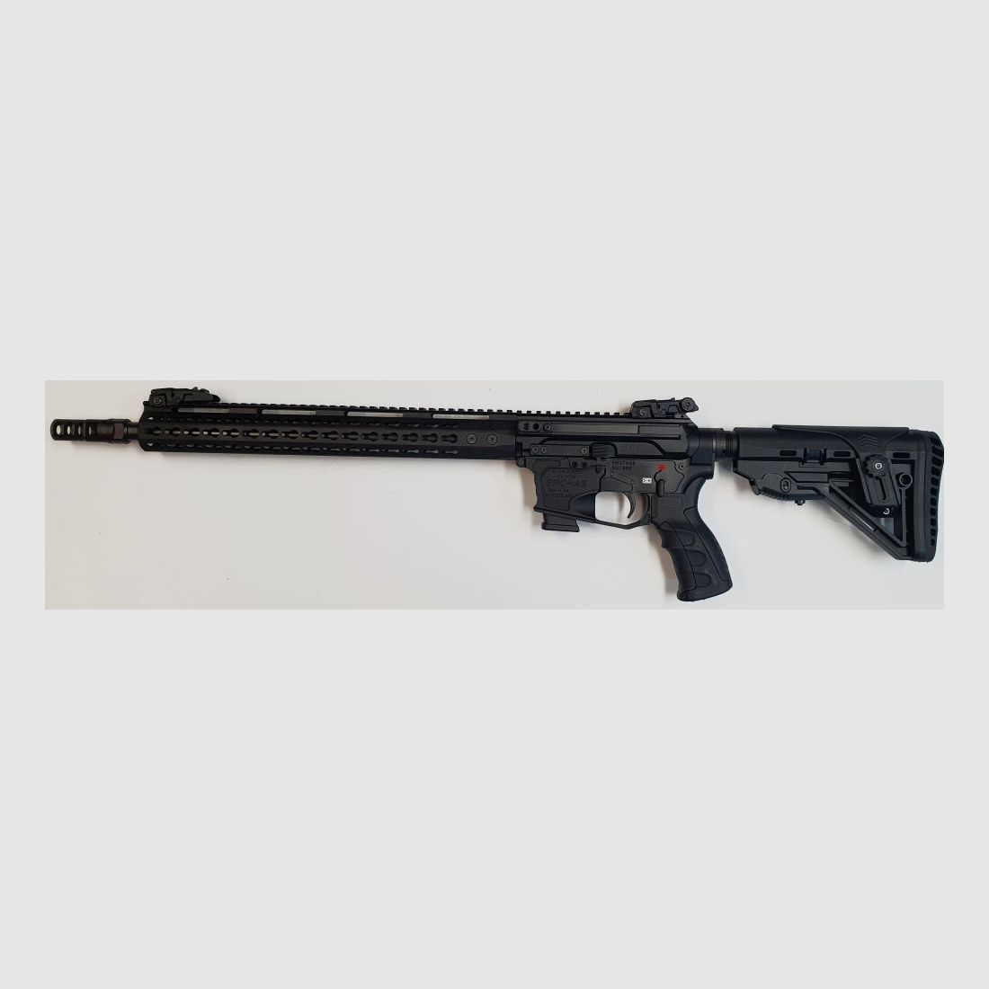 GWMH AG Selbstladebüchse GWMH SPC-HUNTER A5 17" (SWISS PISTOL CARBINE) BLACK Kal.9x19 AR15 Glock Magazin