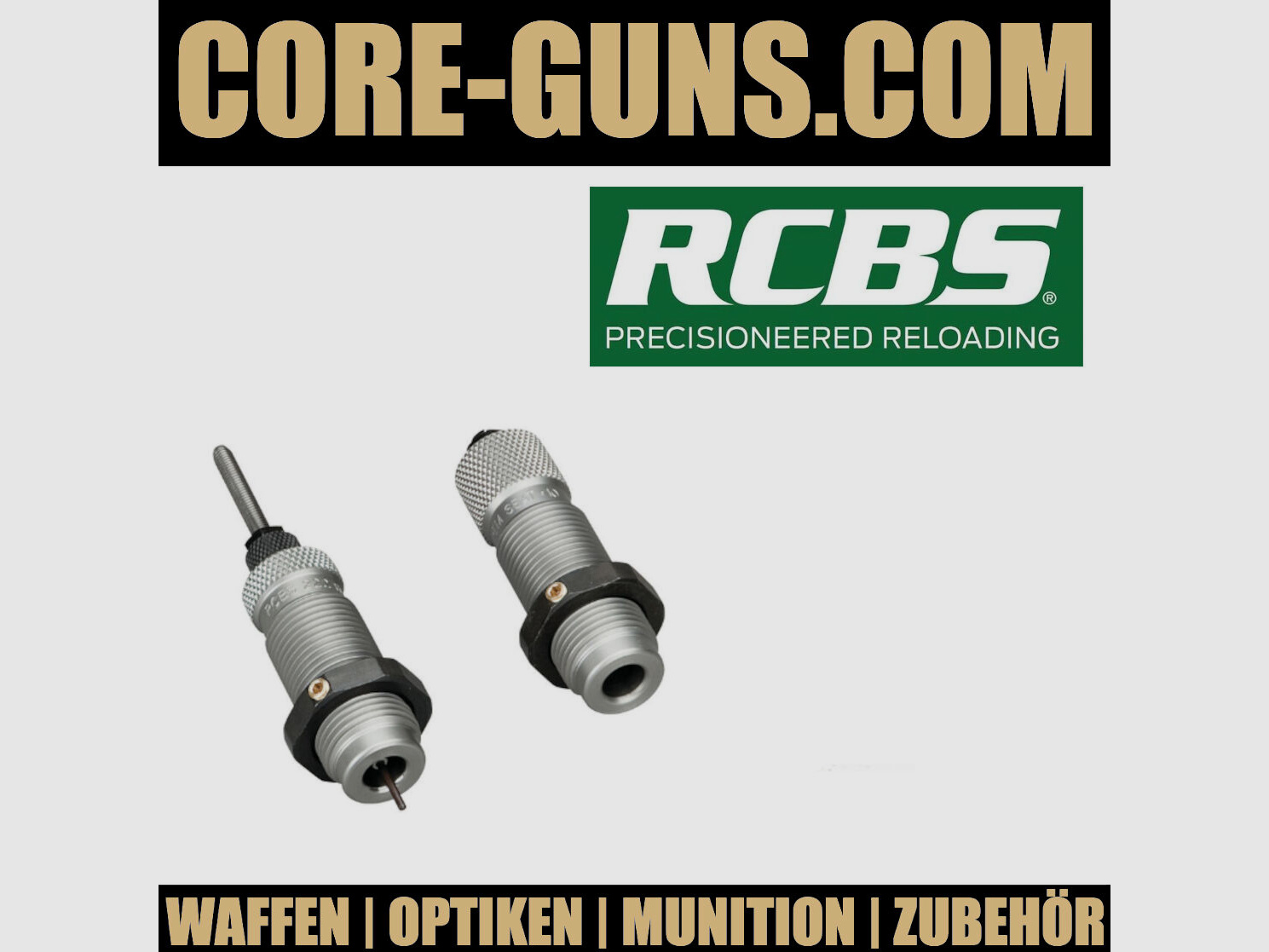 RCBS .338 LAPUA FULL-LENGTH DIE SET - GROUP A - POPULAR RIFLE CARTRIDGES .3