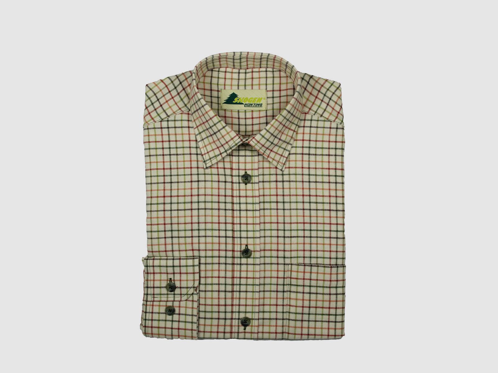 Skogen Hemd Kentkragen Beige