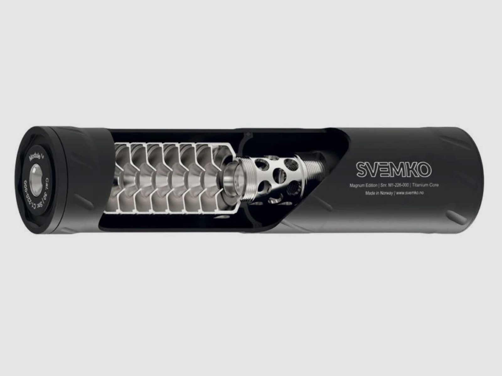 SVEMKO silencer Magnum Quick Mount caliber 8 mm without adapter muzzle thread