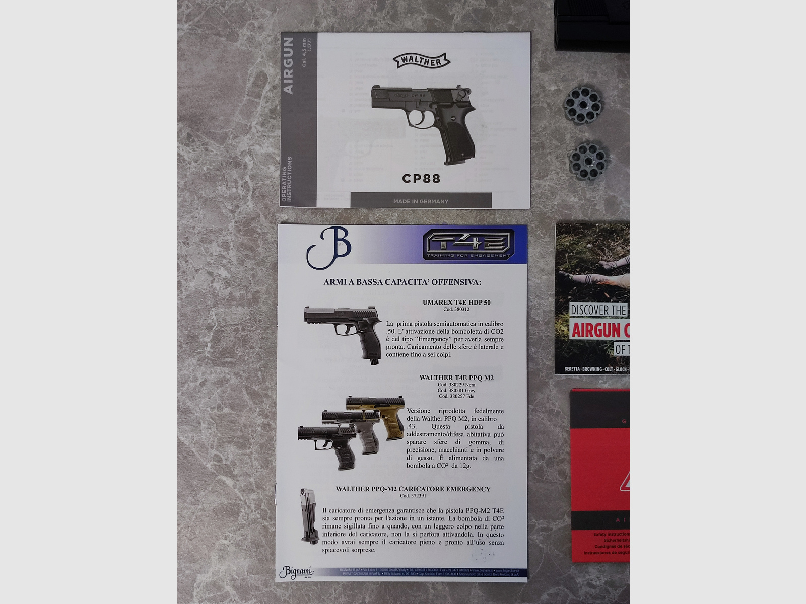 NEU Umarex Walther CP88 schwarz CAL4,5 CO2 Pistole