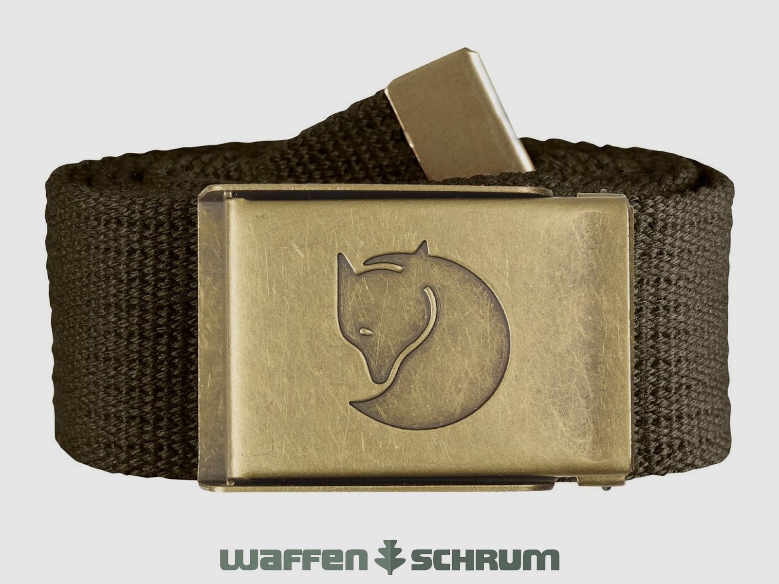 Cinturón Fjällräven Canvas Brass Dark Olive