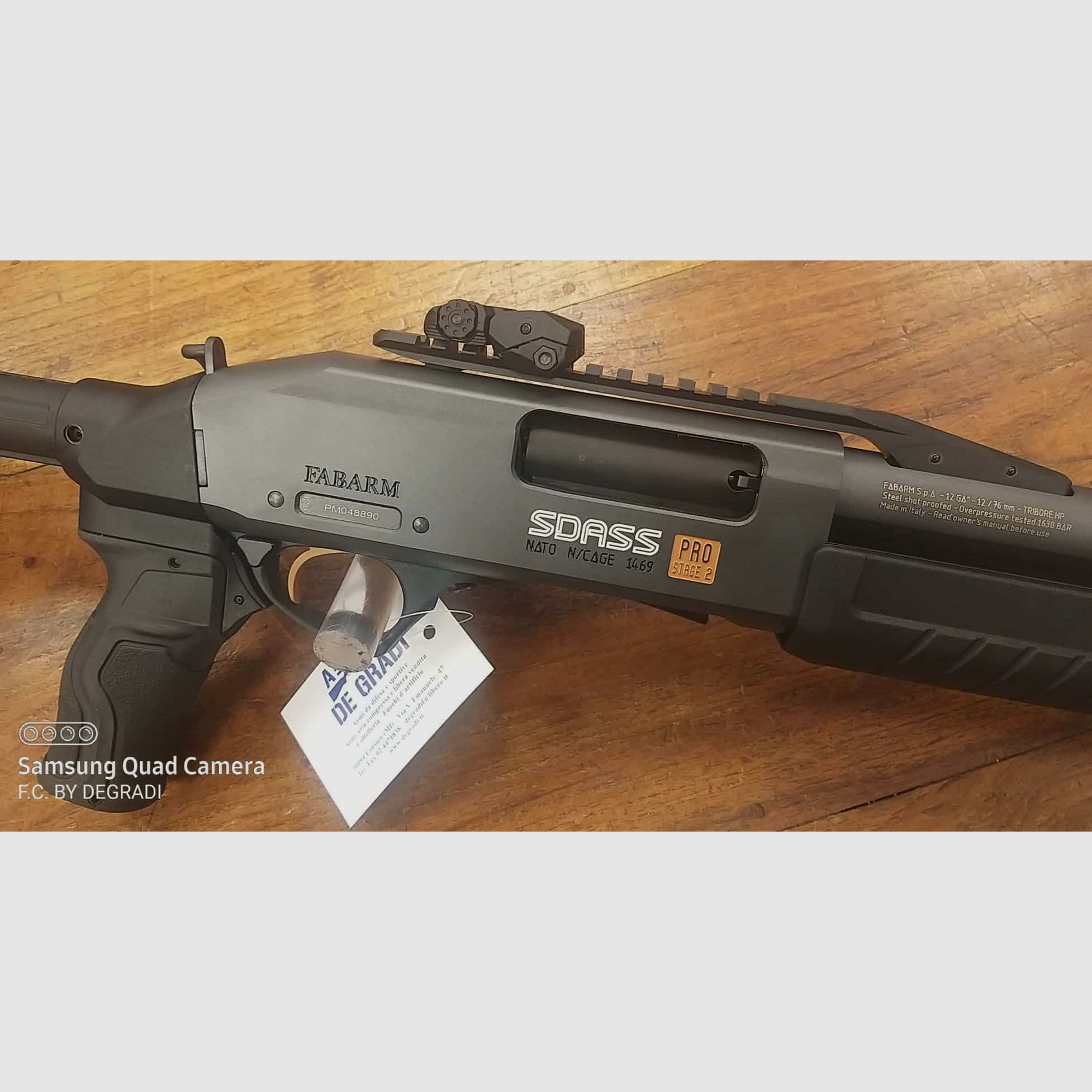 FABARM SDASS PRO STAGE 2 TELESCOPIC CARBON GRIS, image 6 sur 9