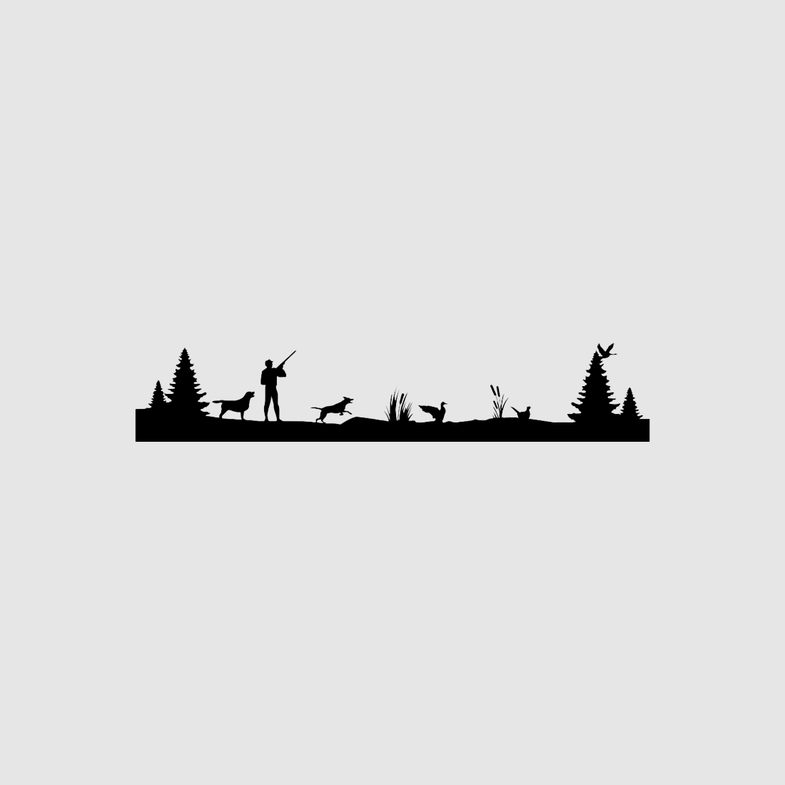 Skyline "Chasse avec un chien rapporteur"