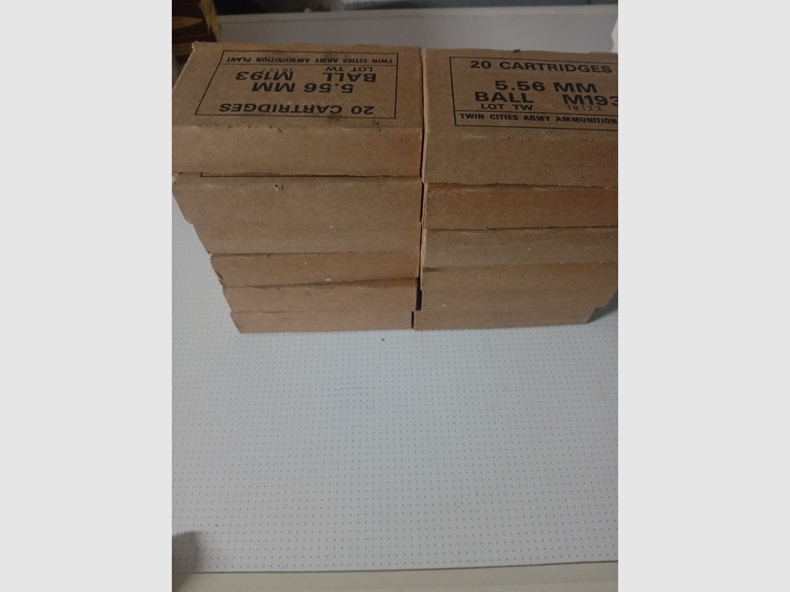 5,56x45 M193 Balas de munición