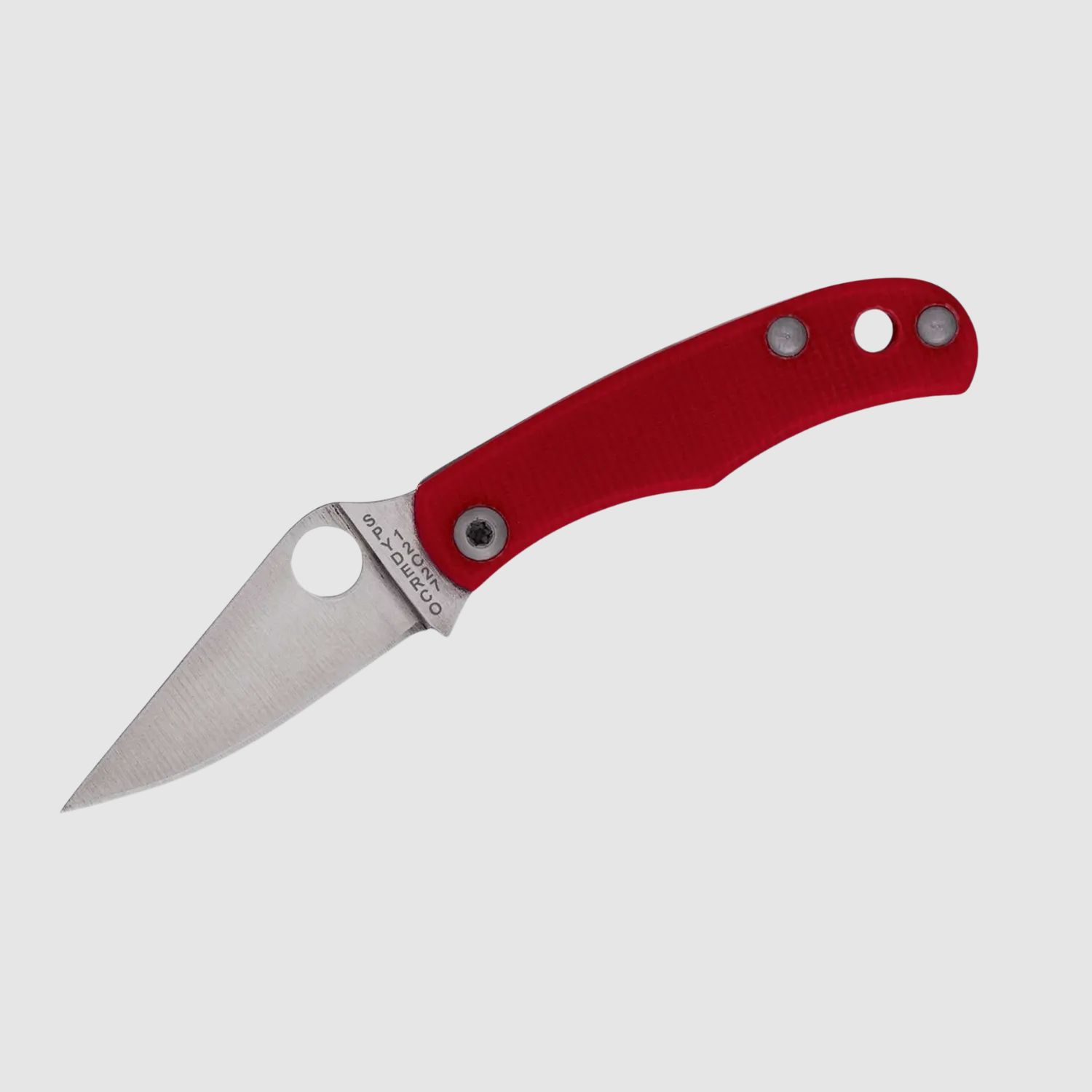 Spyderco Bug G10 Red PlainEdge Slipjoint-Messer