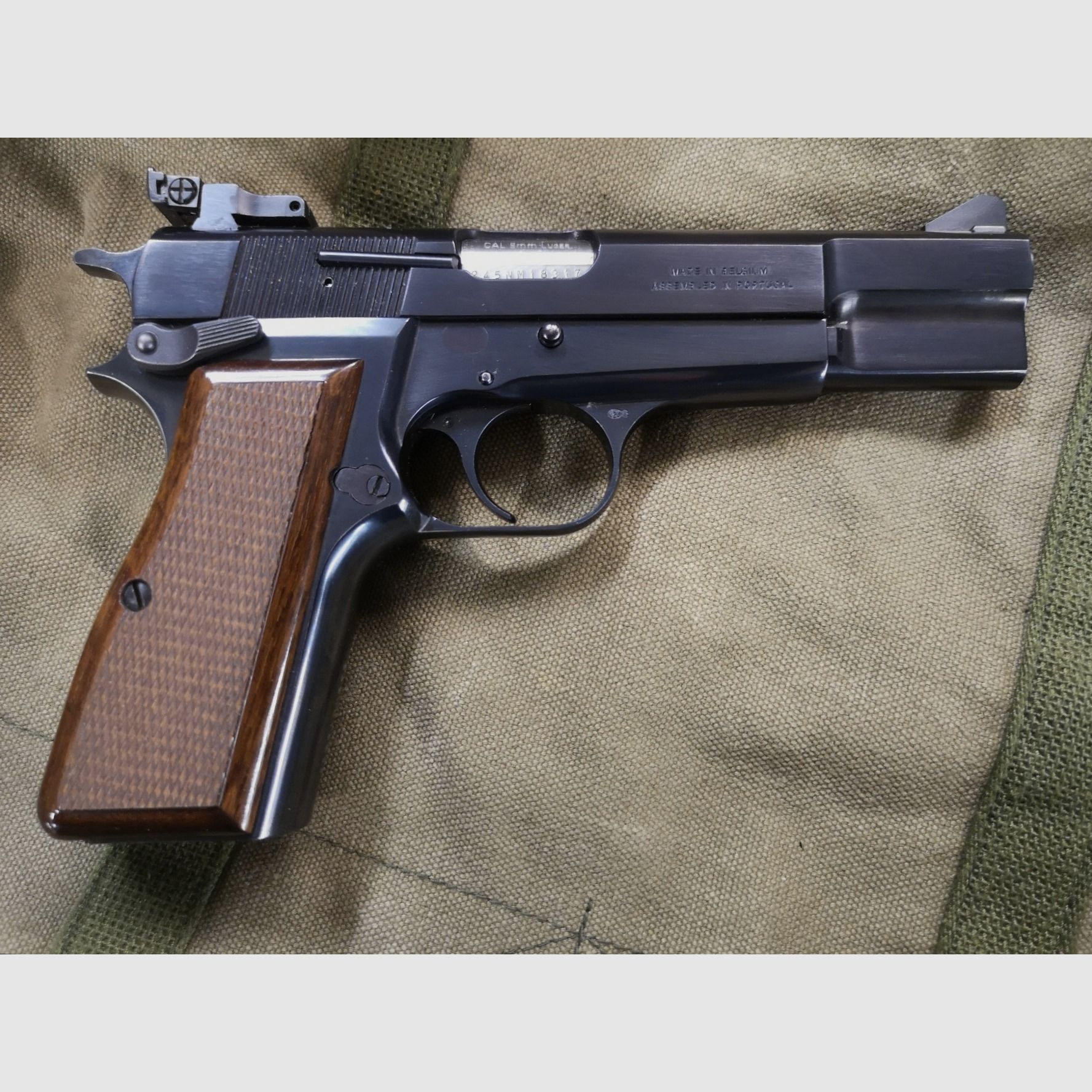 Browning High Power 9mm Para with WS Peters Steel PSWIII .22lr