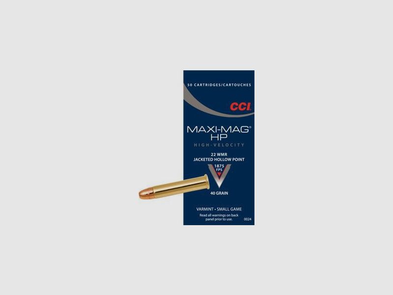 CCI Maxi-Mag .22WMR HP (50)