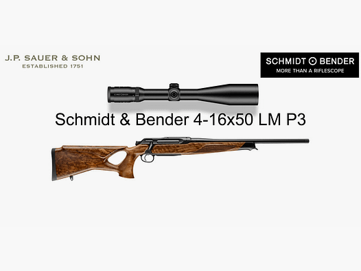 J.P. Sauer & Sohn Sauer 505 ICONIC Culata HQ5 Paquete de Equipamiento Elegance | .308 Win. | Schmidt & Bender 4-16x50 Long Range