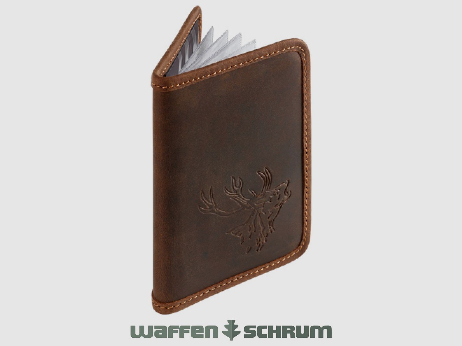 Fritzmann Jagdschein-Etui Hirsch Leder Braun