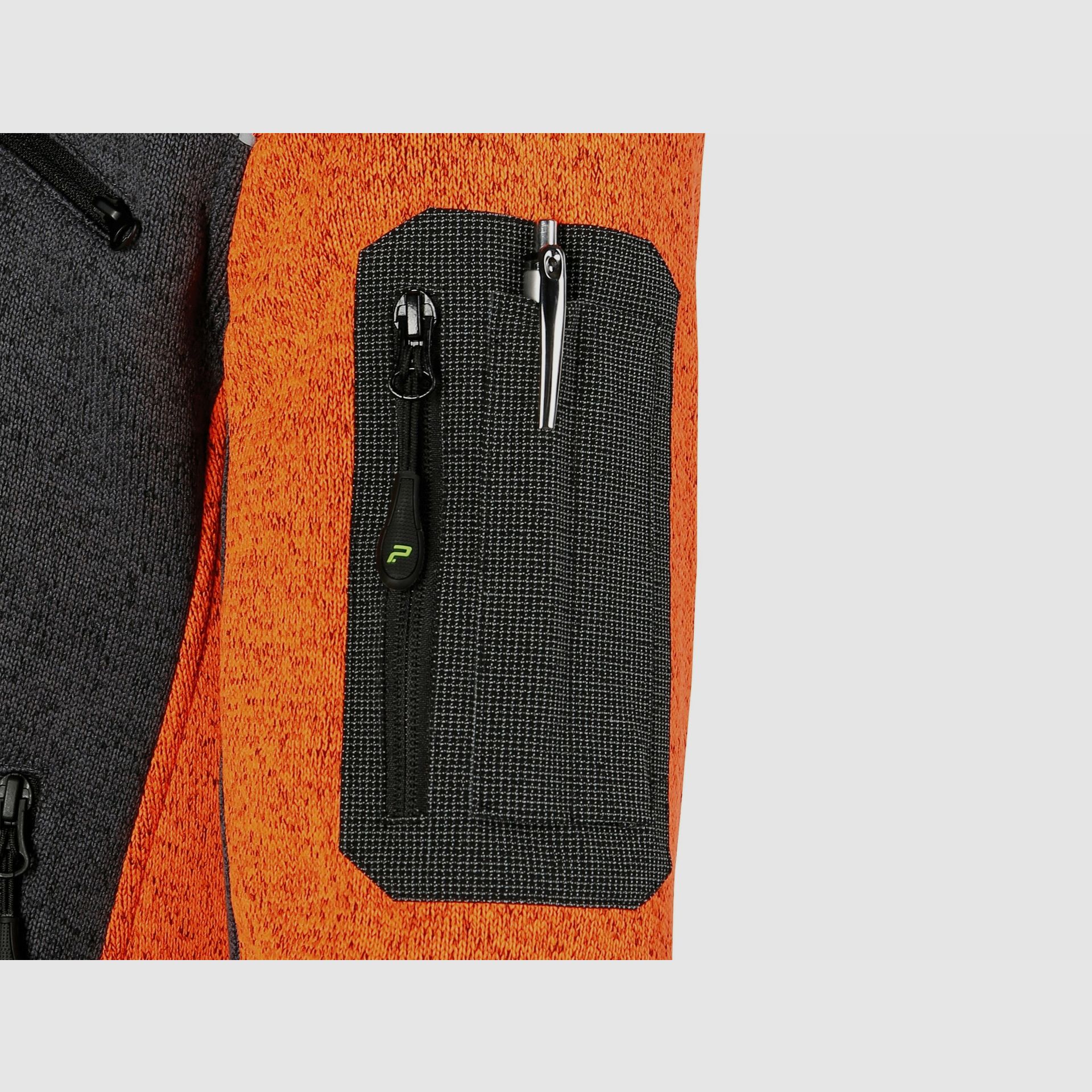 PSS X-treme Arctic fleece knit jacket – orange/anthracite, image 6 of 7