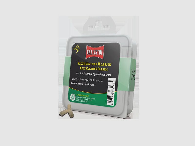 Ballistol Ballist. Filzreiniger Klassik 7,5mm, 60 St.