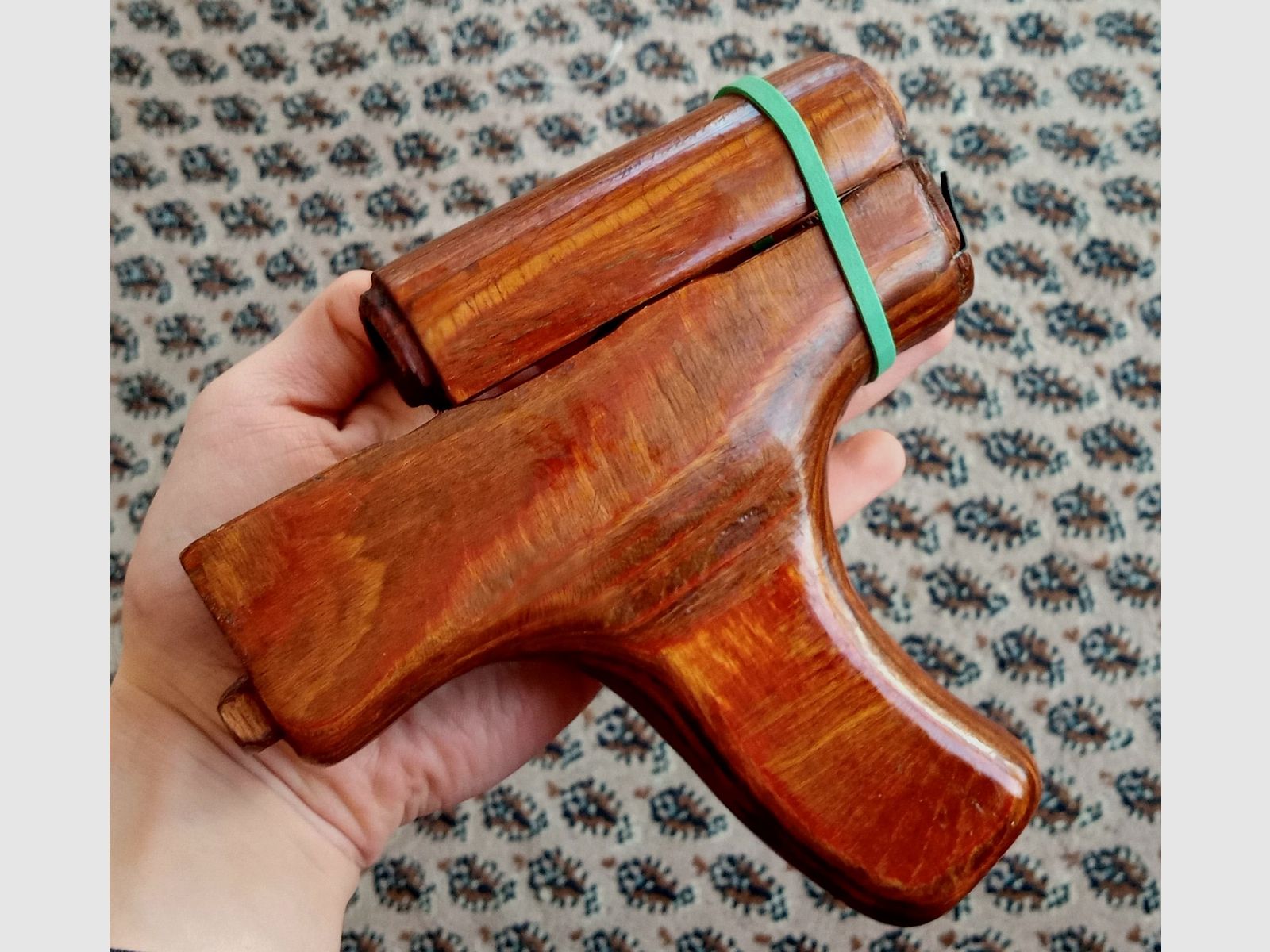 Original Rumänischer AK Handschutz s.g. Esel-Pimmel (Uluc) Schichtholz Romy Donkey Dong für PM md.63 md.90 AIMR AIMS // AKM Vordergriff ideal für Cugir WASR