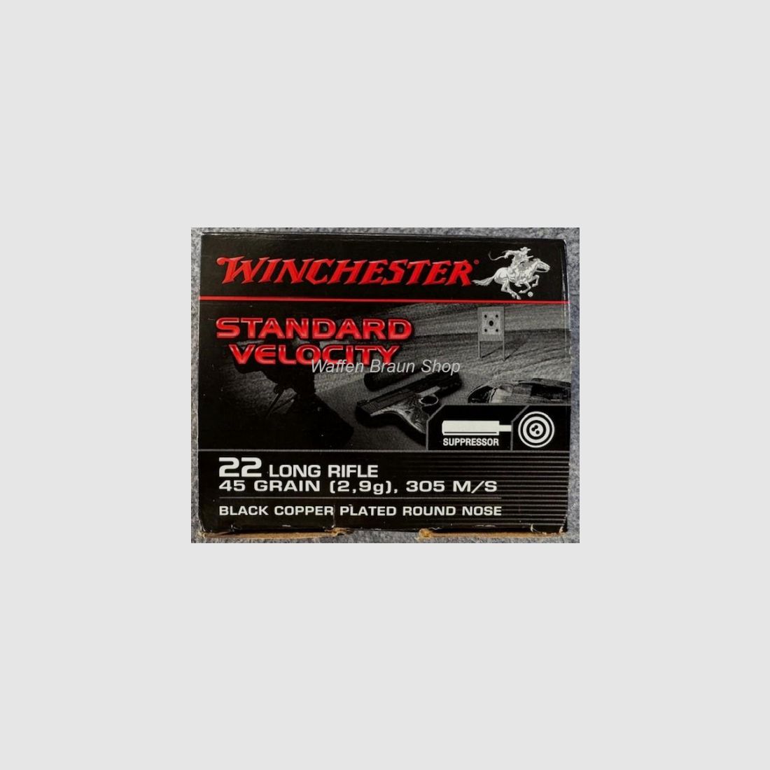 Winchester Long Rifle 45 grain Black Copper Plated Round Nose a"235 Stück.