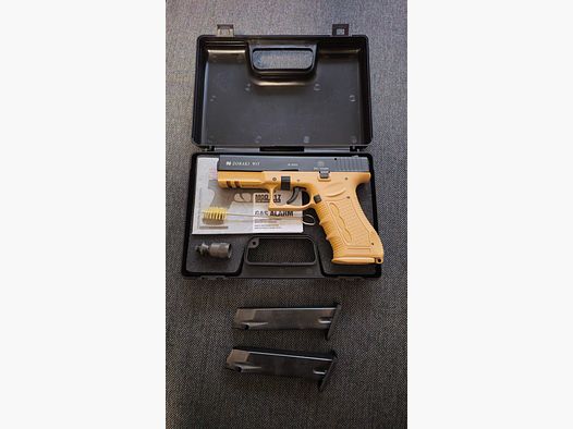 Zoraki 917 tan/schwarz + 2 Magazine 