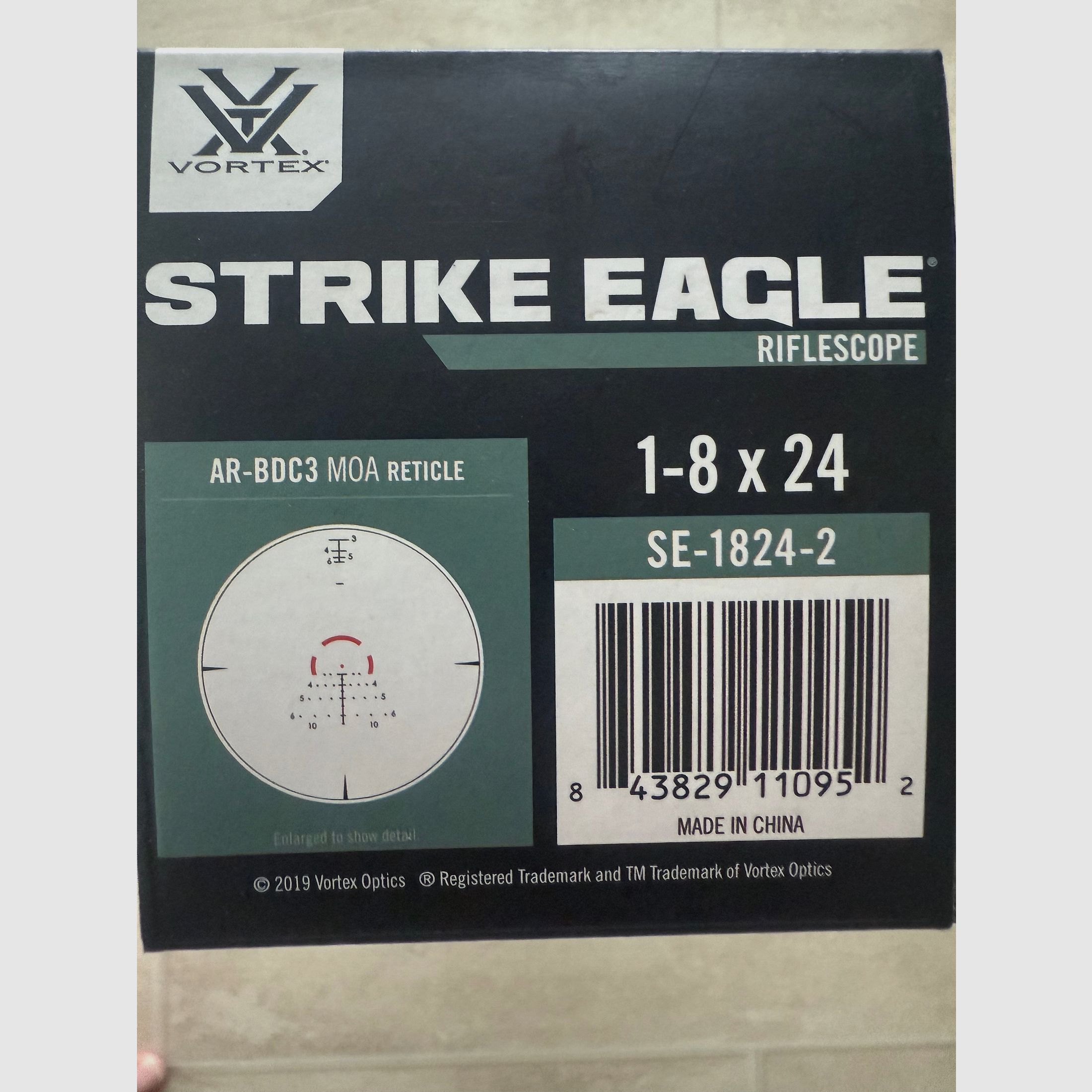 Vortex Strike Eagle 1-8x24 AR BDC3