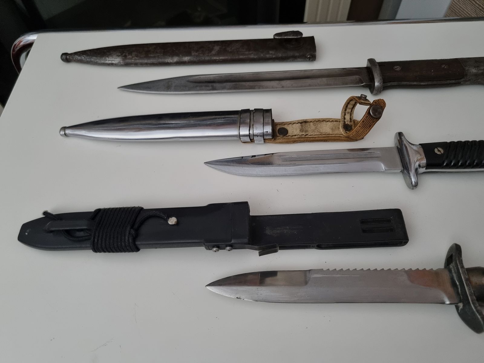 3x Bajonett, Dolch, Messer