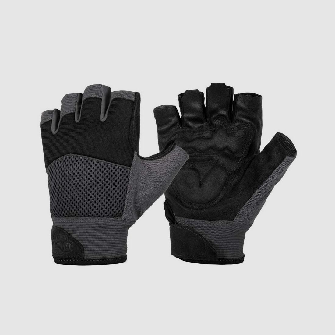 HELIKON-TEX HALF FINGER GLOVES SHADOW GREY/SCHWARZ