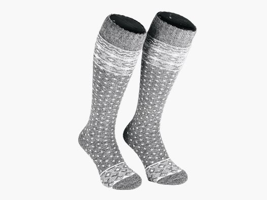 Chaussettes de Ski Zokks en Laine Grises - 35-38