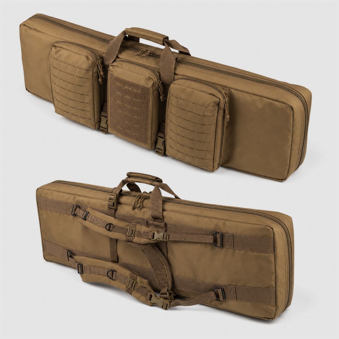 Mil-Tec Rifle Case Double Coyote 106 cm #16193405 | padded double gun case