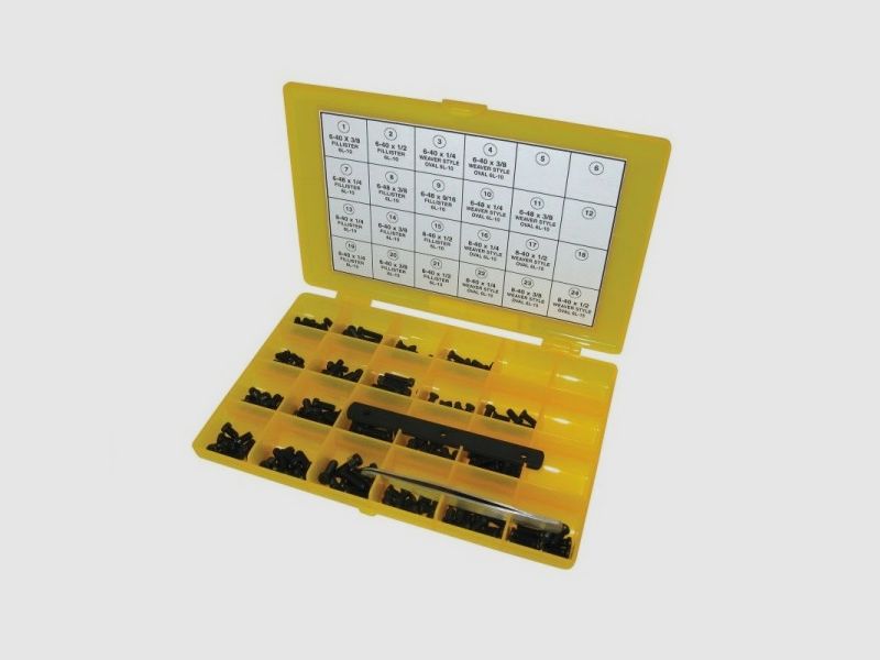 Kit de tornillos Torx 6-L Master Gunsmith de 202 piezas