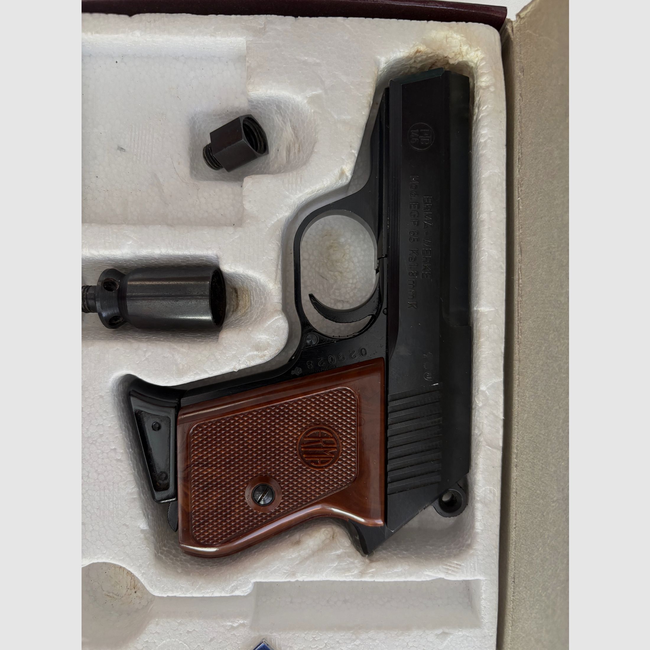 ERMA EGP 55 – 8 mm Knall – komplett mit OVP & Zubehör – Sammlerstück