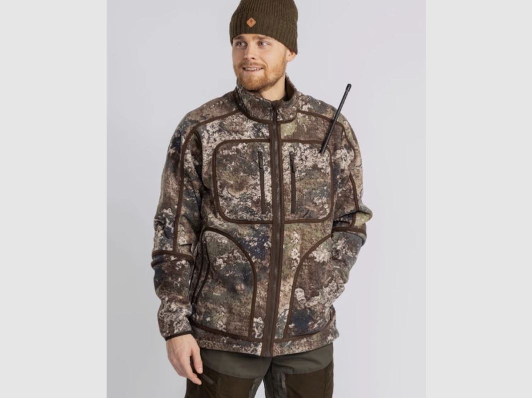 Pinewood wendbare Herren Fleecejacke Furudal Reversible Camou