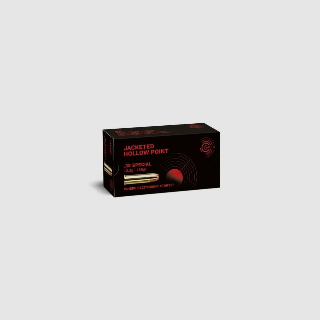 Geco 158grs JHP 50STK .38Special