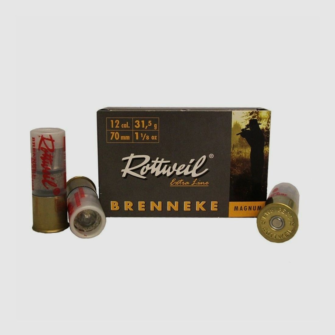 Rottweil Brenneke Magnum 12/70 - 31,5g Patrone - Rottweil
