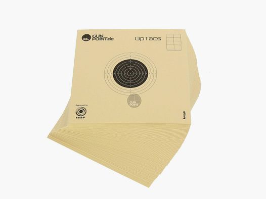 Luftgewehrscheibe 10 x 10 cm - 50er Pack