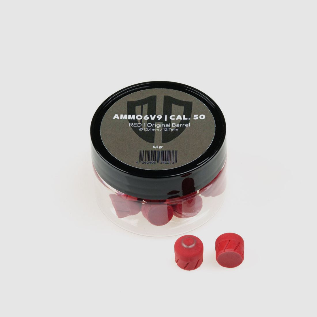 Ammunition Ammo6v9 | HDR50 | Red 5.1g | POLYURETHANE | MAXIMUM POWER | Cal. 50